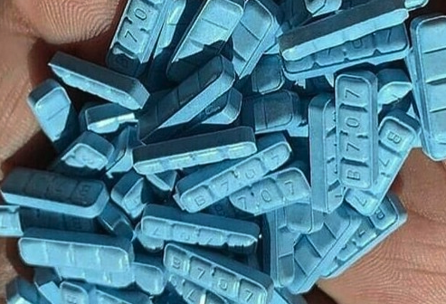 Blue Xanax bars